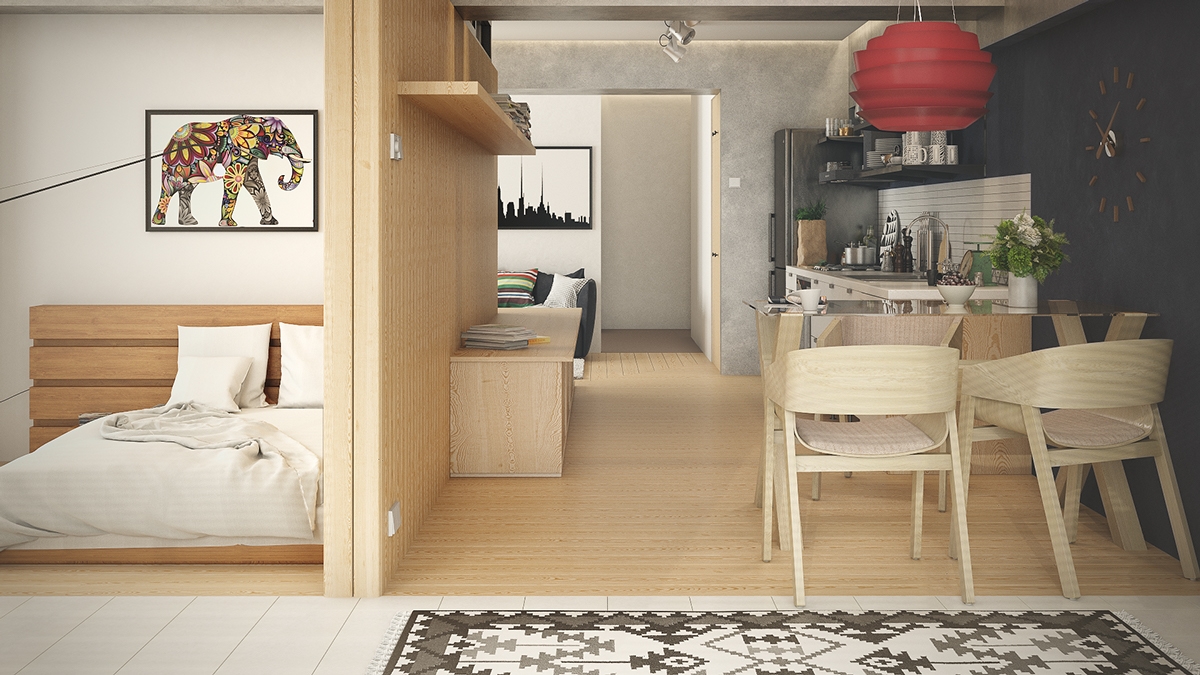 In which areas do we find the most studio apartments in Athens?